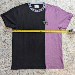 Teddy Fresh Two-Tone Black and Purple Tee